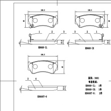 D668T high performance brake pad quality auto parts brake pads wholesale brake pads for nissan